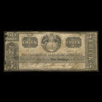 Canada, Commercial Bank of New Brunswick, 5 shillings <br /> 4 décembre 1837