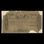 Canada, Charlotte County Bank, 1 livre(anglaise) <br /> 1859