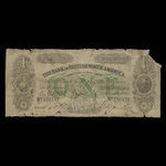 Canada, Bank of British North America, 1 dollar <br /> 1 décembre 1868