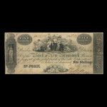 Canada, Bank of New Brunswick, 5 shillings <br /> 1 juillet 1852