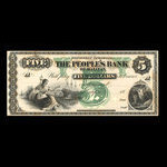 Canada, People's Bank of Halifax, 5 dollars <br /> 1899