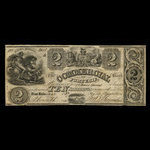 Canada, Commercial Bank of Fort Erie, 2 dollars <br /> janvier 1837