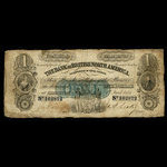 Canada, Bank of British North America, 1 dollar <br /> 1 janvier 1856