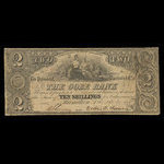 Canada, Gore Bank, 2 dollars <br /> 2 septembre 1850