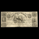 Canada, Gore Bank of Hamilton, 10 dollars <br /> 1848