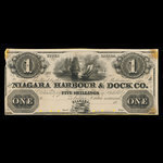 Canada, Niagara Harbour & Dock Co., 1 dollar <br /> 1841