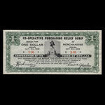 Canada, Ville de Orillia, 1 dollar <br /> 6 octobre 1936