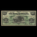 Canada, Bank of Ottawa (The), 10 dollars <br /> 1 septembre 1913