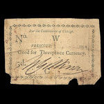 Canada, W. Gittinear, 3 pence <br /> 1814