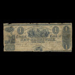 Canada, Central Bank of New Brunswick, 1 livre(anglaise) <br /> 1 mai 1853