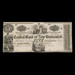 Canada, Central Bank of New Brunswick, 1 dollar <br /> 1857