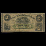 Canada, Bank of Prince Edward Island, 2 dollars <br /> 1 janvier 1872