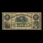 Canada, Bank of Prince Edward Island, 2 dollars <br /> 1 janvier 1872