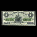 Canada, Bank of Prince Edward Island, 1 dollar <br /> 1 janvier 1877