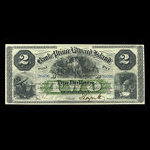 Canada, Bank of Prince Edward Island, 2 dollars <br /> 1 janvier 1877
