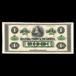 Canada, Banque Nouvelle-Écosse, 4 dollars <br /> 1 juillet 1870