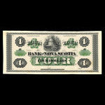 Canada, Banque Nouvelle-Écosse, 4 dollars <br /> 1 juillet 1870