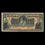Canada, Banque Nouvelle-Écosse, 20 dollars <br /> 1 novembre 1897