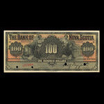 Canada, Banque Nouvelle-Écosse, 100 dollars <br /> 3 janvier 1911
