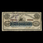 Canada, Commercial Bank of Newfoundland, 1 livre(anglaise) <br /> 1 janvier 1874
