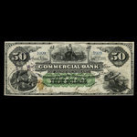 Canada, Commercial Bank of Newfoundland, 50 dollars <br /> 3 janvier 1888