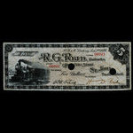 Canada, R.G. Reid, 5 dollars <br /> 2 janvier 1894