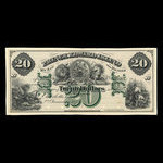 Canada, Gouvernement de l'Île-du-Prince-Édouard, 20 dollars <br /> 2 janvier 1872
