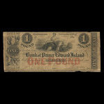 Canada, Bank of Prince Edward Island, 1 livre(anglaise) <br /> 1 janvier 1857