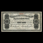 Canada, Terre-Neuve - Département des travaux publics, 40 cents <br /> 1902