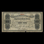 Canada, Terre-Neuve - Département des travaux publics, 80 cents <br /> 1908