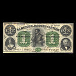 Canada, Banque Jacques-Cartier, 1 piastre <br /> 2 janvier 1862