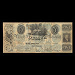 Canada, Banque de Ottawa, 5 dollars <br /> 1838