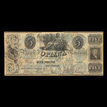 Canada, Banque de Ottawa, 5 dollars : 1838
