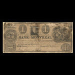 Canada, Banque de Montréal, 1 dollar <br /> 1 janvier 1836