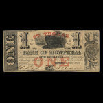 Canada, Banque de Montréal, 1 dollar <br /> 1 mai 1849