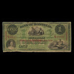 Canada, Banque de Montréal, 1 dollar <br /> 3 janvier 1859