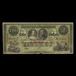 Canada, Banque de Montréal, 2 dollars <br /> 3 janvier 1859