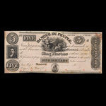 Canada, Banque du Peuple (People's Bank), 5 dollars <br /> 1836