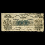 Canada, Bank of British North America, 2 dollars <br /> 1 janvier 1856