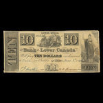 Canada, Bank of Lower Canada, 10 dollars <br /> 1840