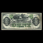 Canada, La Banque Nationale, 100 dollars <br /> 2 octobre 1871