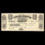 Canada, Forges Radnor, 1 dollar <br /> 1 mai 1857