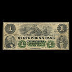 Canada, St. Stephen's Bank, 1 dollar <br /> 1 mars 1880