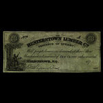 Canada, Hunterstown Lumber Co., 10 cents <br /> 1875