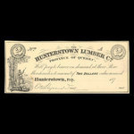 Canada, Hunterstown Lumber Co., 2 dollars : 1879