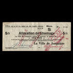 Canada, Ville de Jonquière, 5 cents <br /> 16 mai 1937