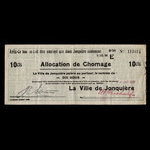 Canada, Ville de Jonquière, 10 cents <br /> 1 décembre 1936