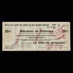 Canada, Ville de Jonquière, 25 cents <br /> 28 avril 1936