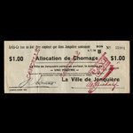 Canada, Ville de Jonquière, 1 dollar <br /> 4 juillet 1936