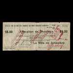 Canada, Ville de Jonquière, 5 dollars <br /> 28 mars 1936